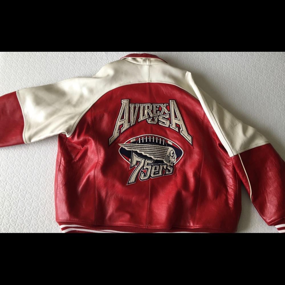 Red vintage AVIREX retro 75ers